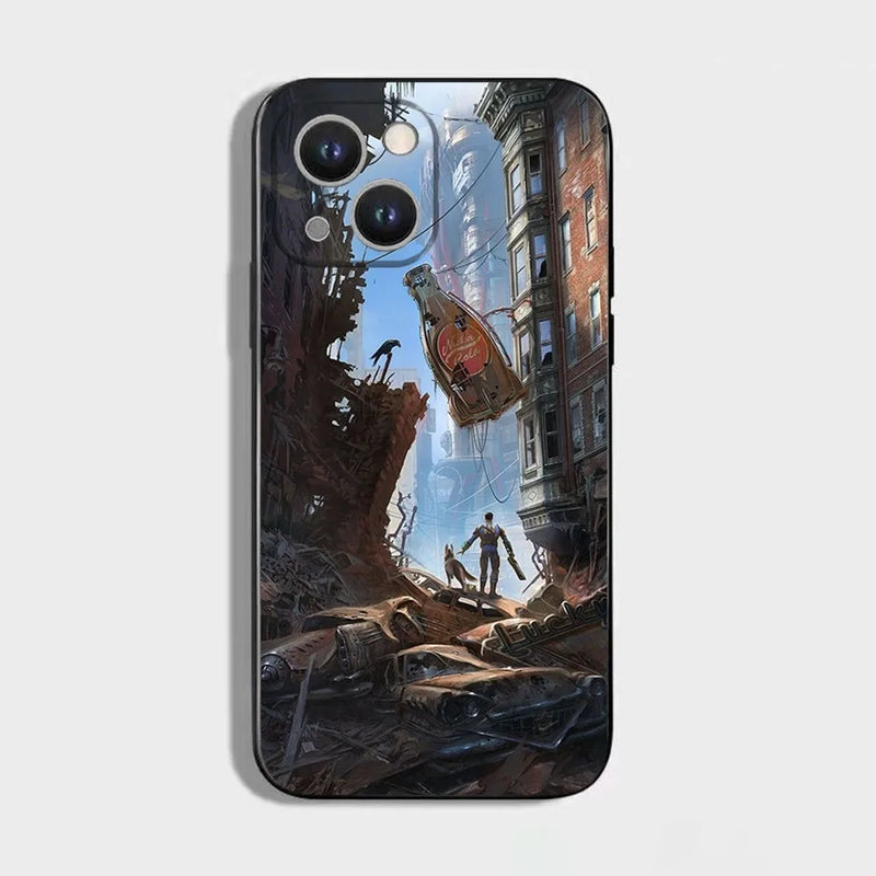 Fallout S-Series 4 Phone Case - Vault-Tec Approved Soft Silicone Cover for iPhone 16, 15, 14, 13, 12, 11 Pro Max