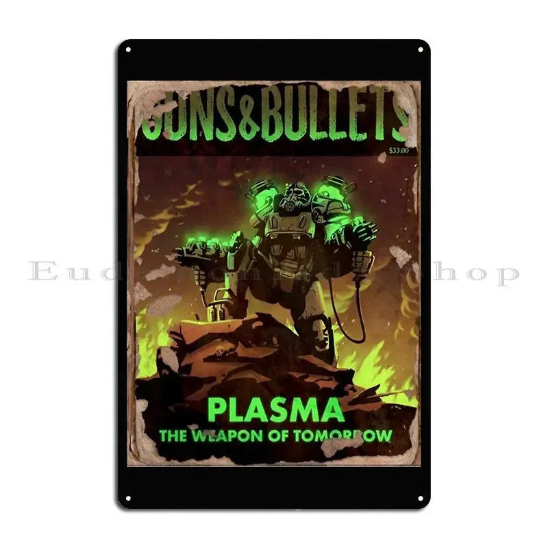Brotherhood of Steel Metal Sign - Enlist Now Fallout Poster - Exclusive Megapanda687 Design