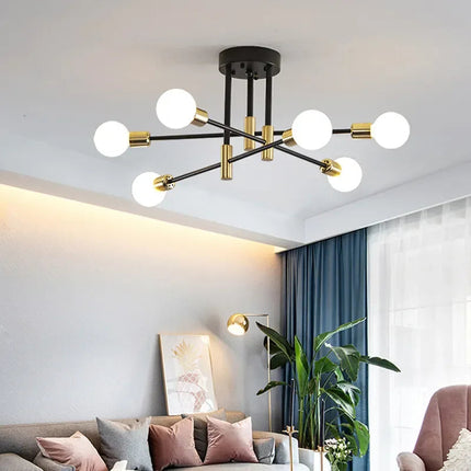 DecorBites™ LED Ceiling Chandelier: Modern Light Fixture for Living Room, Bedroom, Hall - Indoor Home Decor Decorbites
