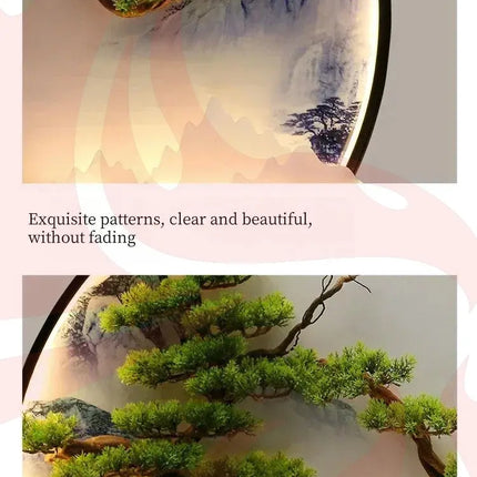 3D LED Wall Art Light - Round Sculptural Design