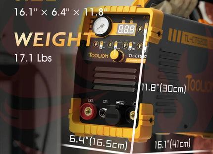TOOLIOM 3 in 1 Cut/TIG/MMA Welder 50A Air Plasma Cutter 200A TIG and 200A Stick Welder Portable Welding Machine Dual Voltage - Phoenix Fire Art Store