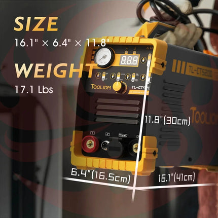 TOOLIOM 3 in 1 Cut/TIG/MMA Welder 50A Air Plasma Cutter 200A TIG and 200A Stick Welder Portable Welding Machine Dual Voltage - Phoenix Fire Art Store