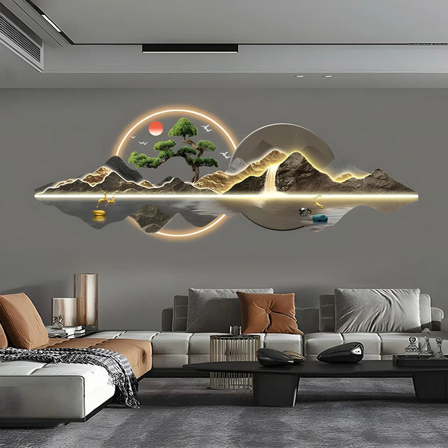 Acrylic LED Wall Art Light | Carved Decor Panel - Phoenix Fire Art Store