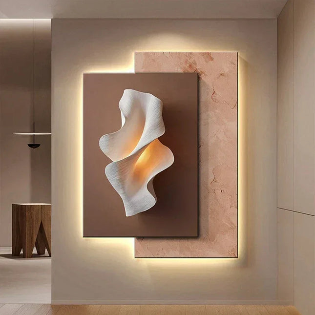 Crystal Porcelain LED Wall Light | Mural Decor - Phoenix Fire Art Store