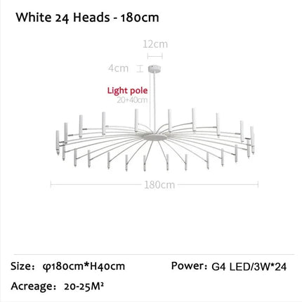 DecorBites™ LED Ceiling Chandelier Nordic Living Dining Room Bedroom Lighting Fixture Decorbites
