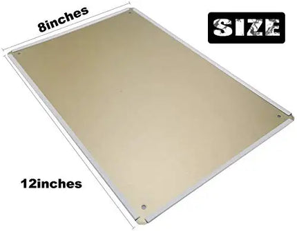 Fallout Shelter Tin Sign - Vintage Rustic Warning Sign