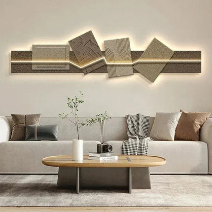 Wood Crystal Wall Light | Artistic LED Glow Decor - Phoenix Fire Art Store