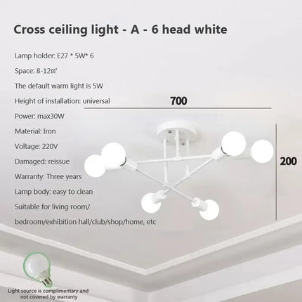 DecorBites™ LED Ceiling Chandelier: Modern Light Fixture for Living Room, Bedroom, Hall - Indoor Home Decor Decorbites