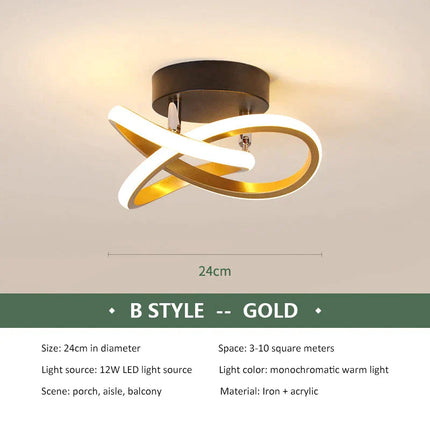 DecorBites™ LED Ceiling Chandelier Modern Bedroom Lamp Indoor Decor Surface Mounted Lighting Decorbites