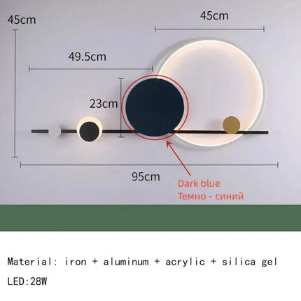 DecorBites™ Art Deco LED Wall Sconce: Modern Lighting for Hotel Restaurant Corridors Decorbites
