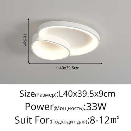 DecorBites™ LED Ceiling Chandelier Lights with Remote Control for Living Room, Bedroom, Dining Room Decorbites