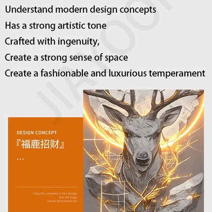 Dlight Decor Reindeer Wall Glow for Luxe Entry Spaces Dlight Decor