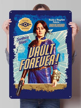 Fallout TV Series Metal Poster - Vault-Tec Gaming Wall Art Decor | Custom Tin Signs for Man Cave