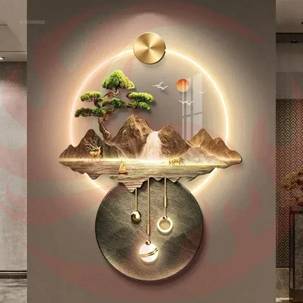 3D Wall Painting Light - Hallway Art with LED Glow