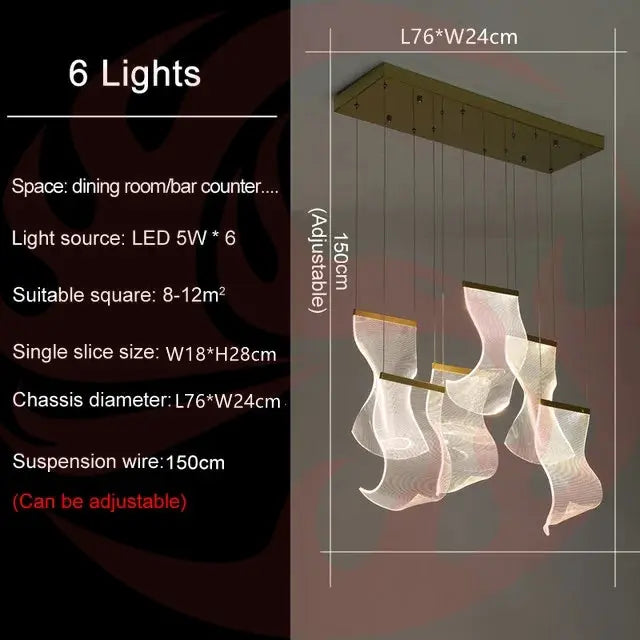 DecorBites™ LED Light Ceiling Chandelier for Modern Home Decor & Ambient Lighting Decorbites