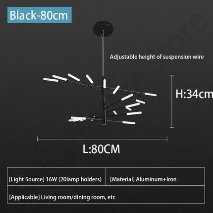 DecorBites™ LED Fireworks Ceiling Pendant Light - Modern Luxury Dimmable Room Decoration Decorbites