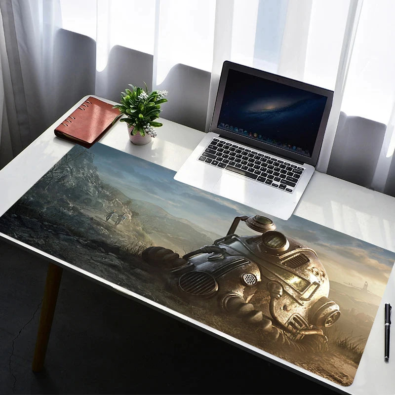 Fallout Gaming Mouse Pad - XXL 900x400mm Desk Mat | Non-Slip Wasteland Design