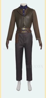 The Ghoul Cosplay Costume - Fallout Cooper Howard Complete Outfit with Hat & Gloves