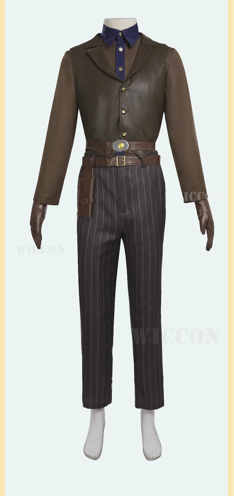 The Ghoul Cosplay Costume - Fallout Cooper Howard Complete Outfit with Hat & Gloves
