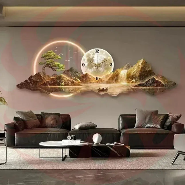 Nordic LED Wall Clock - Silent Modern Home Decor