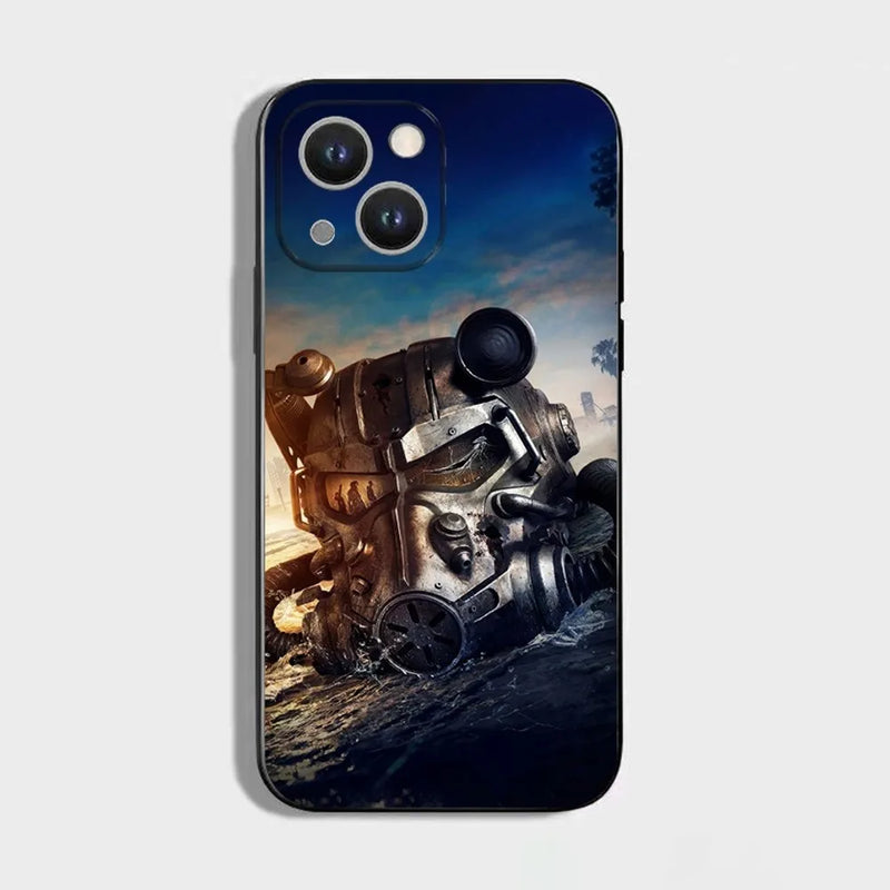 Fallout S-Series 4 Phone Case - Vault-Tec Approved Soft Silicone Cover for iPhone 16, 15, 14, 13, 12, 11 Pro Max