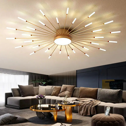 DecorBites™ LED Firework Chandelier: Modern Nordic Living Room Bedroom Pendant Light Fixtures Decorbites
