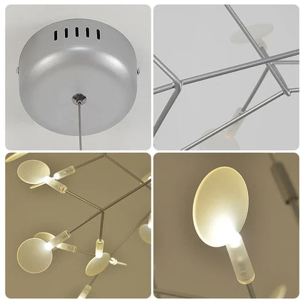 DecorBites™ Luxe Chandelier: Modern Nordic Ceiling Light for Living & Dining Room Decorbites