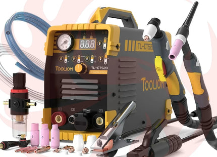 TOOLIOM 3 in 1 Cut/TIG/MMA Welder 50A Air Plasma Cutter 200A TIG and 200A Stick Welder Portable Welding Machine Dual Voltage - Phoenix Fire Art Store