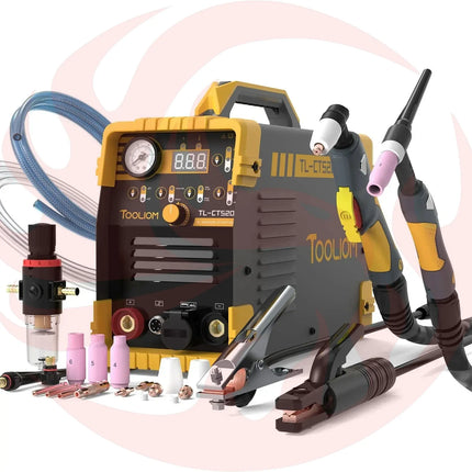 TOOLIOM 3 in 1 Cut/TIG/MMA Welder 50A Air Plasma Cutter 200A TIG and 200A Stick Welder Portable Welding Machine Dual Voltage - Phoenix Fire Art Store