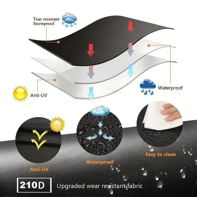 4pcs/Set Patio Furniture Covers, Heavy Duty Waterproof Outdoor Furniture Covers, Rattan Outdoor Furniture Windproof - Phoenix Fire Art Store