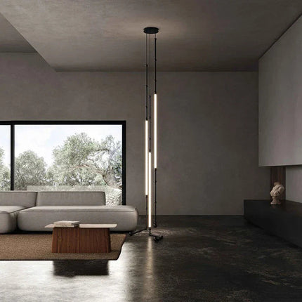 DecorBites™ Linear Creative Chandelier: Nordic LTalian Designer, Modern Lighting for Living Room, Lobby, Bedroom, Restaurant Decorbites
