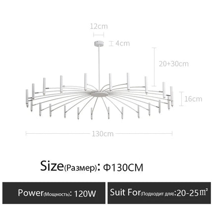DecorBites™ LED Ceiling Chandelier: Minimalist Nordic Home Lighting for Living Room, Bedroom, Dining Area Decorbites