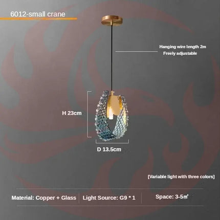DecorBites™ Luxe Copper Leaf LED Ceiling Chandelier for Home, Bedroom, and Dining Room Decorbites
