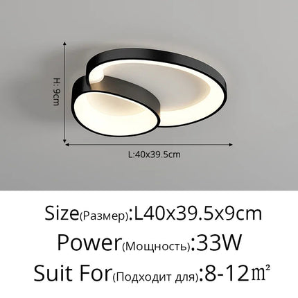 DecorBites™ LED Ceiling Chandelier Lights with Remote Control for Living Room, Bedroom, Dining Room Decorbites