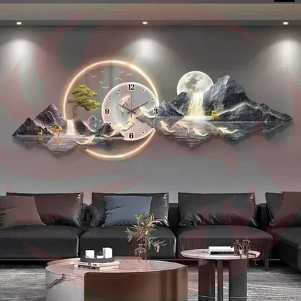 Nordic LED Wall Clock - Silent Modern Home Decor