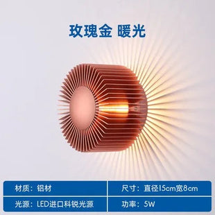 DecorBites™ LED Aluminum Wall Lamp: Modern Minimalist Art Decor for Living Bedroom Hotel Decorbites