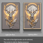 B / 80X40CM / Dimmable warm light|Gold border