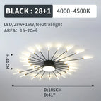 black 28x1 lights / Neutral White