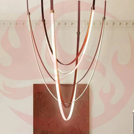 DecorBites™ LED Long Strip Chandelier for Modern Living Room and Villa Decorbites