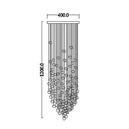 DecorBites™ Luxe Crystal Chandelier: Modern Staircase & Lobby LED Lighting with Long Hallway Design Decorbites