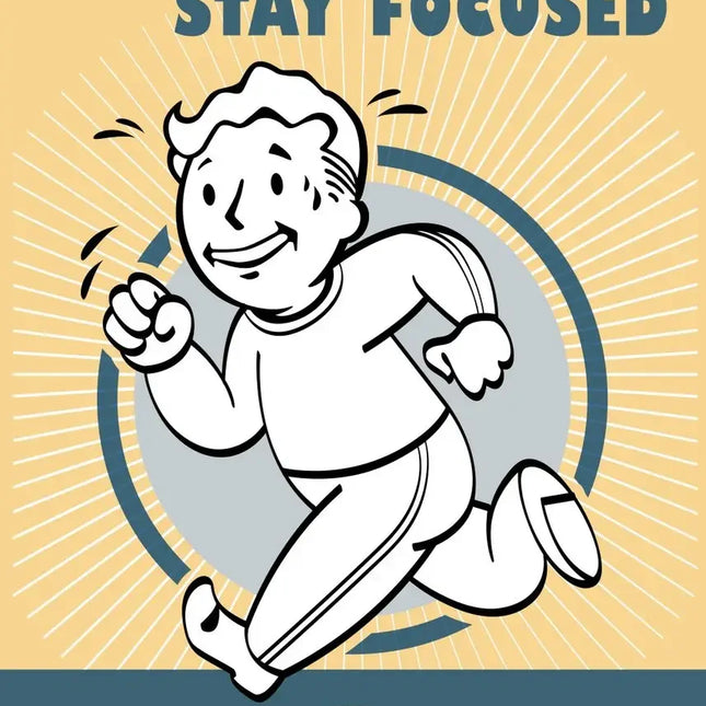 Fallout Vault Boy Poster - Vintage HD Canvas Wall Art Print | Retro Gaming Decor