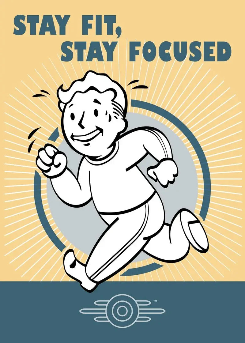 Fallout Vault Boy Poster - Vintage HD Canvas Wall Art Print | Retro Gaming Decor