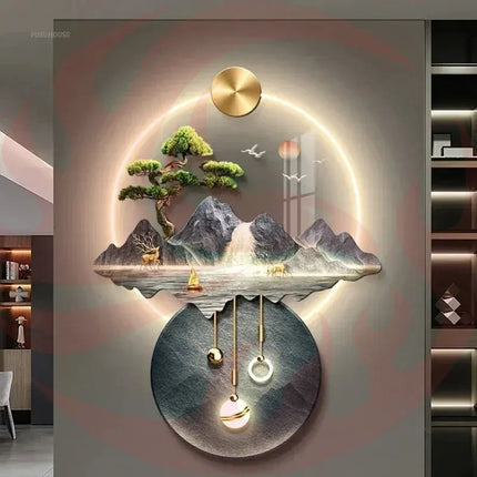 3D Wall Painting Light - Hallway Art with LED Glow