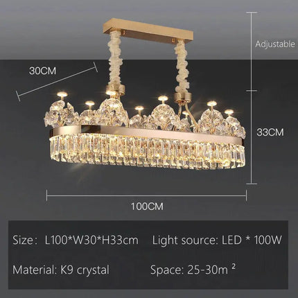 DecorBites™ Luxe Crystal Ceiling Chandelier - Elegant Home Decor Hanging Light for Living Room Decorbites