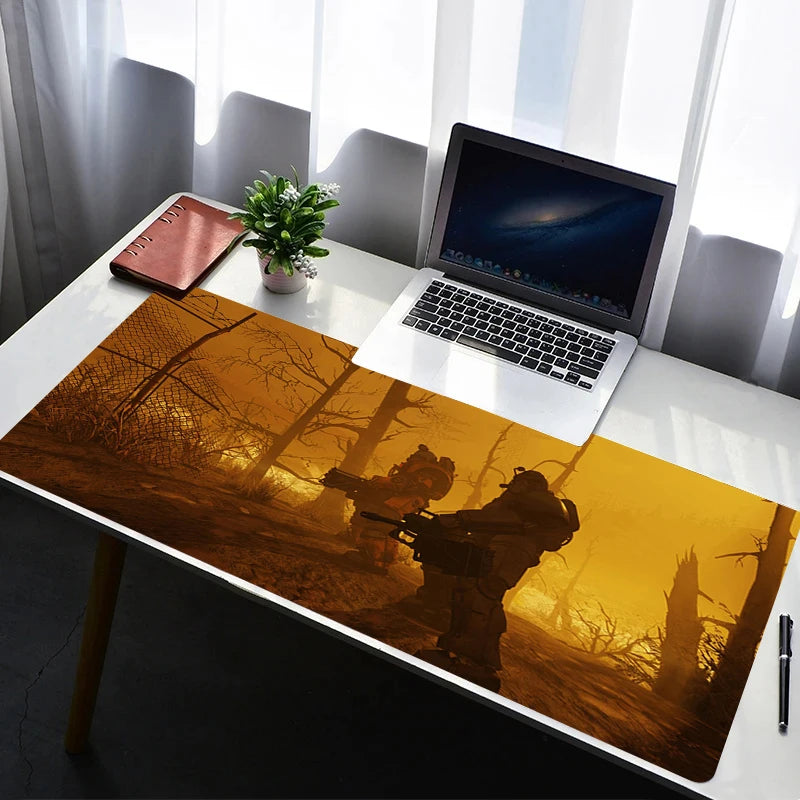 Fallout Gaming Mouse Pad - XXL 900x400mm Desk Mat | Non-Slip Wasteland Design