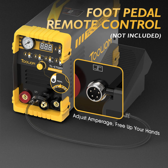 TOOLIOM 3 in 1 Cut/TIG/MMA Welder 50A Air Plasma Cutter 200A TIG and 200A Stick Welder Portable Welding Machine Dual Voltage