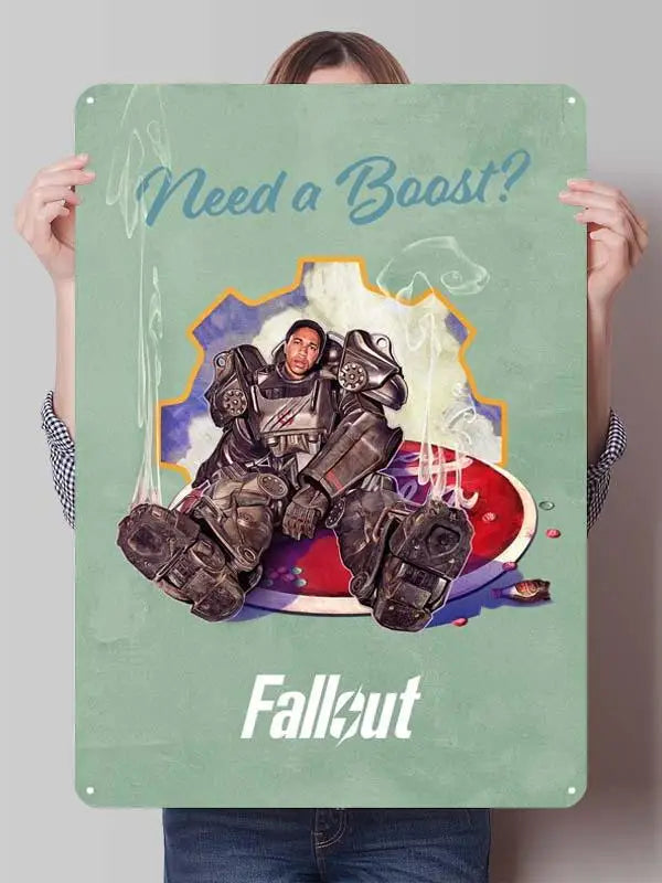 Fallout TV Series Metal Poster - Vault-Tec Gaming Wall Art Decor | Custom Tin Signs for Man Cave