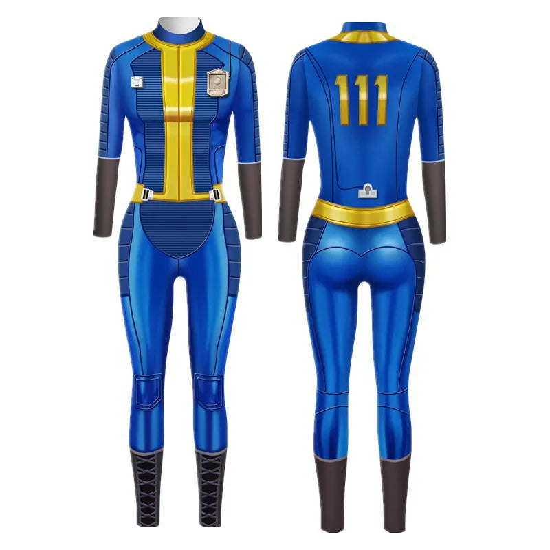 Fallout Vault Jumpsuit Cosplay Costume - Lucy Vault 33, 76, 111 - TV Series Replica for Women & Kids