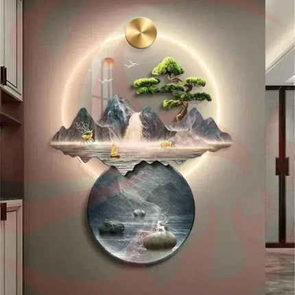 3D Wall Painting Light - Hallway Art with LED Glow