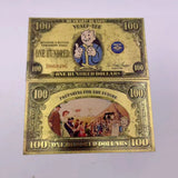 Fallout Vault-Tec $100 Gold Banknote - Game Currency Collectible